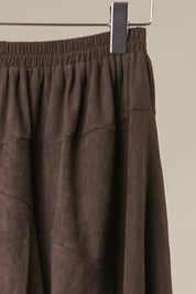 Ophelia Layered Lace Hem Midi Skirt - Westly