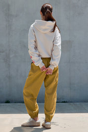 Orchard Stitch Embroidered Hoodie in Light Beige - product photo 7