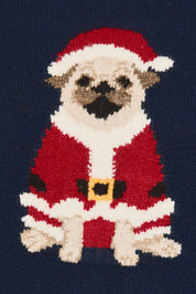 Otis Santa Pug Knit Sweater - Westly