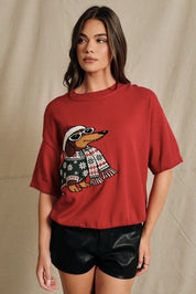 Otto Dachshund Short Sleeve Sweater - Westly