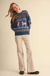 Out West Horse Fair Isle Sweater - Westly