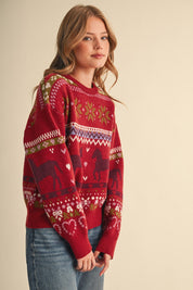 Out West Horse Fair Isle Sweater - Westly