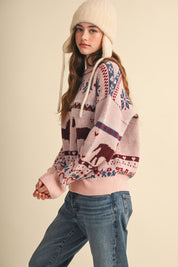 Out West Horse Fair Isle Sweater - Westly