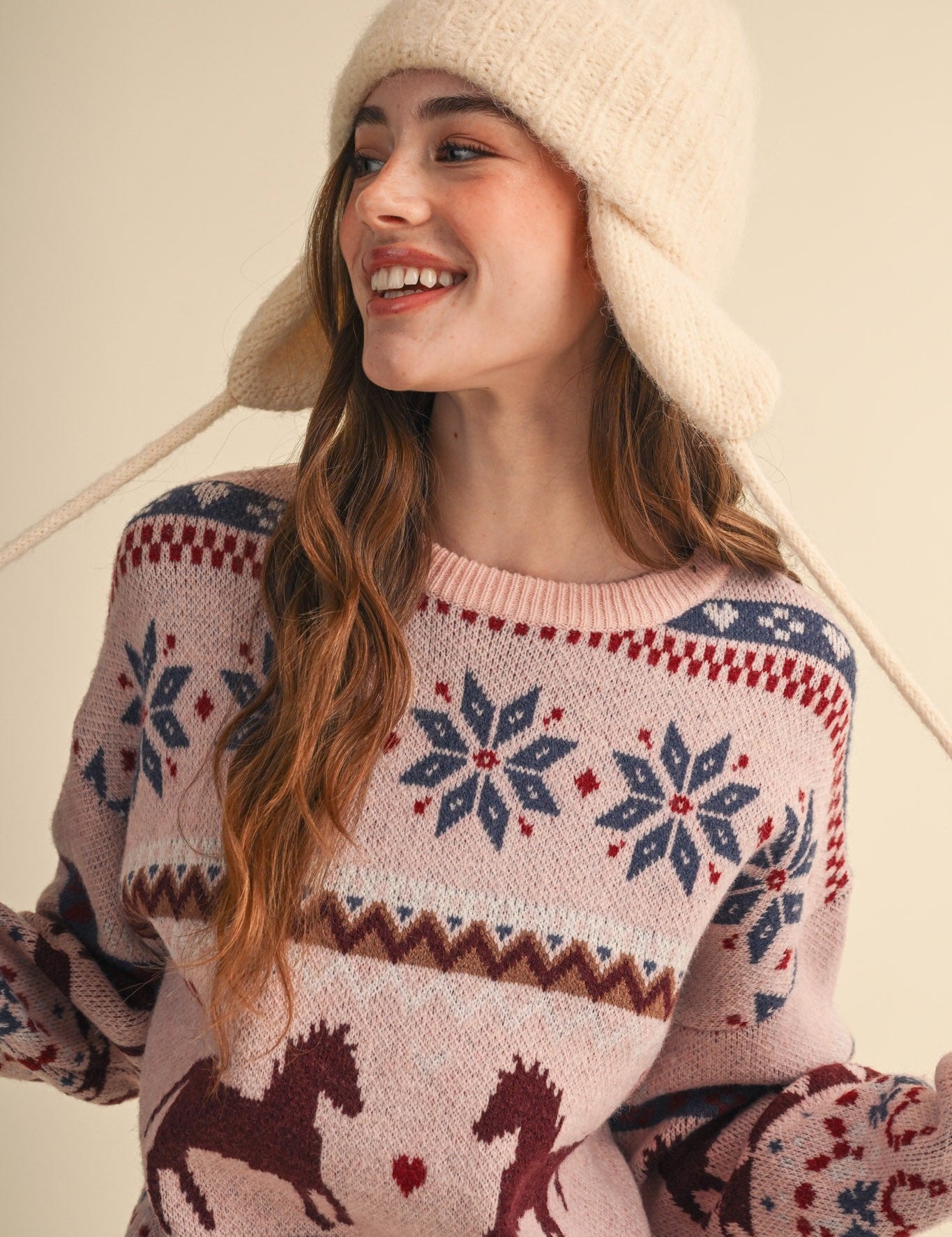 Out West Horse Fair Isle Sweater - Westly