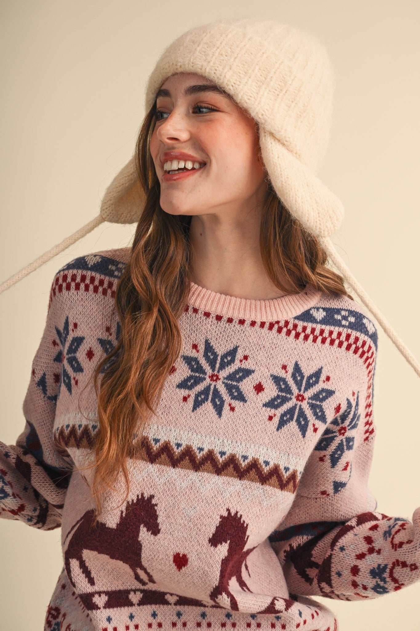 Out West Horse Fair Isle Sweater - Westly