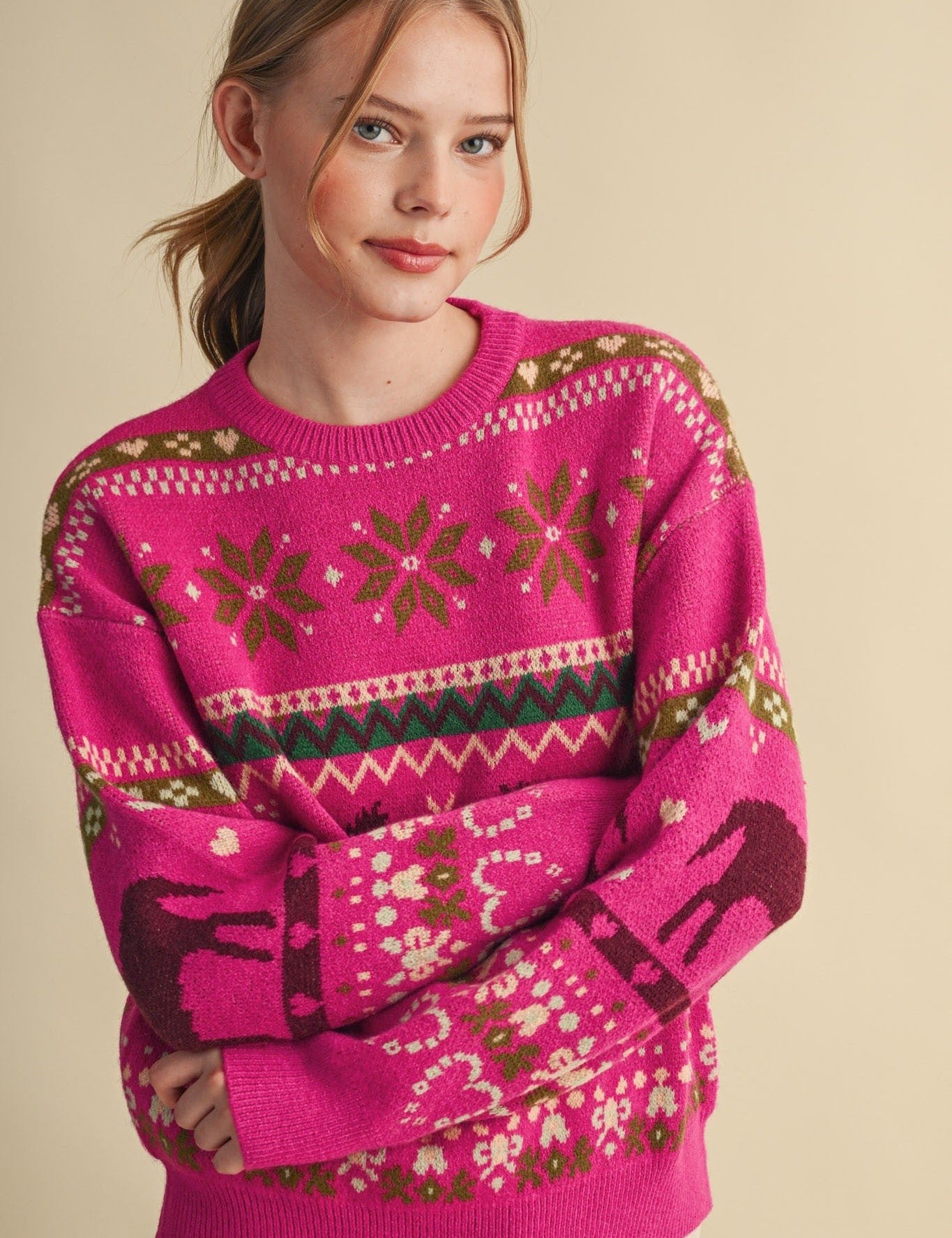 Out West Horse Fair Isle Sweater - Westly