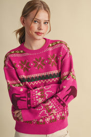 Out West Horse Fair Isle Sweater - Westly