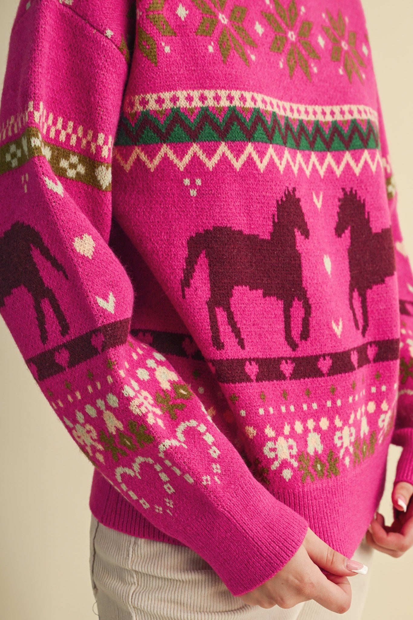 Out West Horse Fair Isle Sweater - Westly