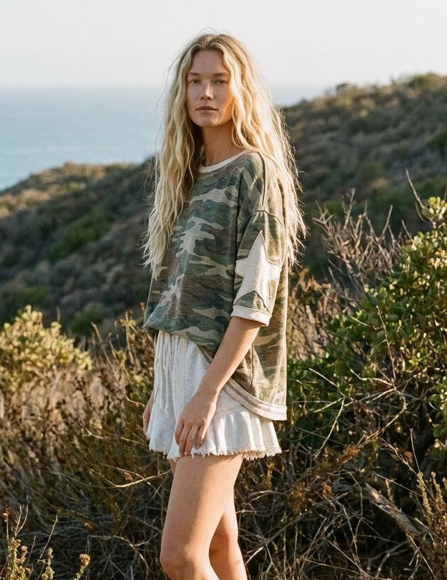 Outpost Camo Star Tee - Westly