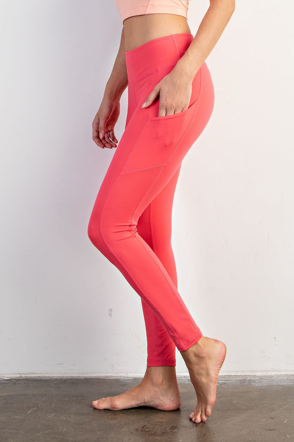 Pace Note High Rise Pocket Leggings in Flamingo Pink, photo 1
