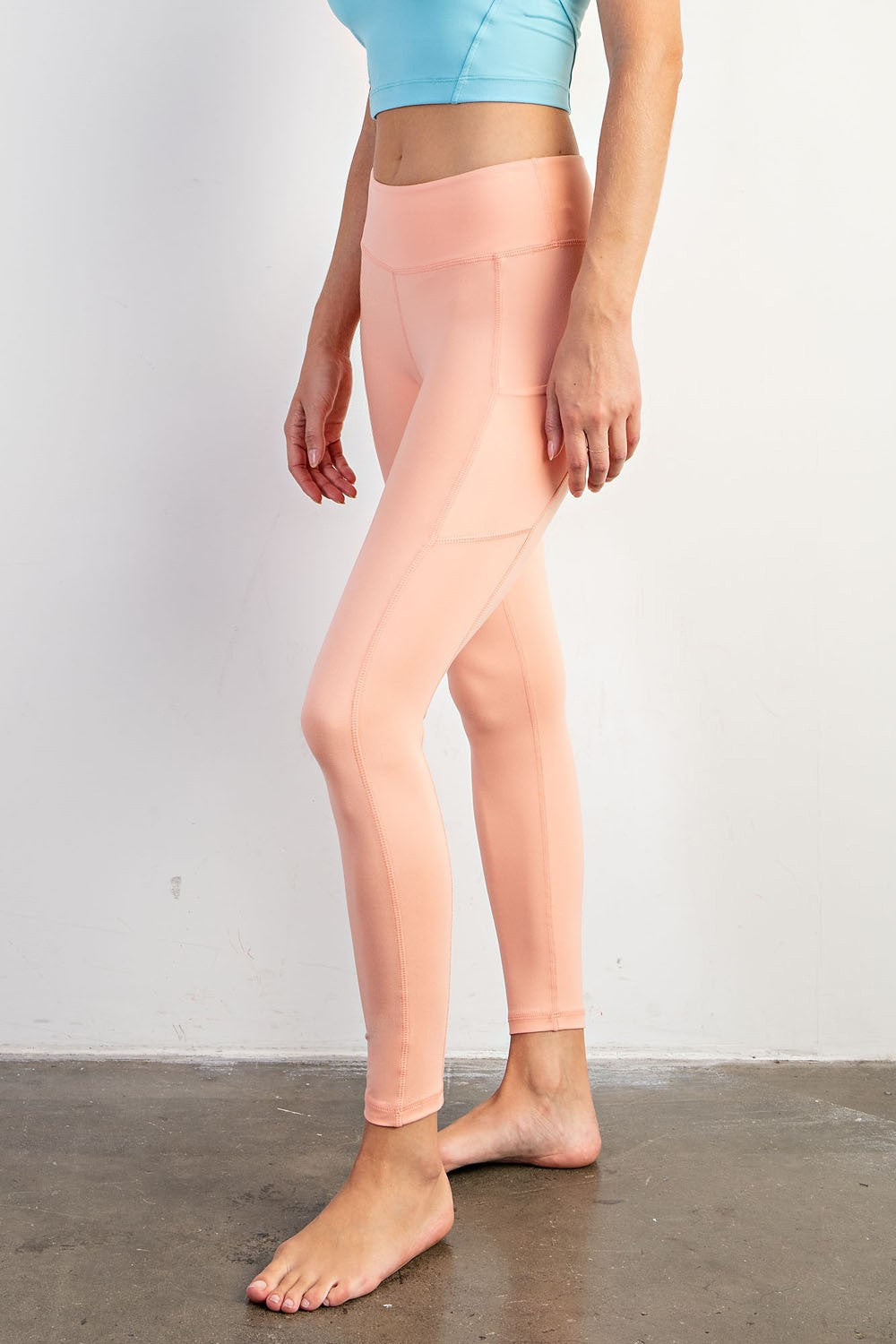 Pace Note High Rise Pocket Leggings in Melon Dream, photo 1