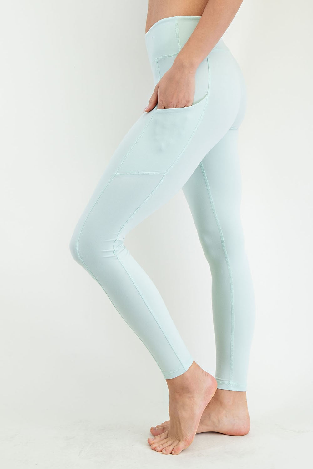 Pace Note High Rise Pocket Leggings in Soft Mint, photo 2