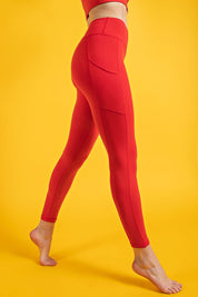 Pace Note High Rise Pocket Leggings in True Red, photo 1