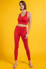 Pace Note High Rise Pocket Leggings in True Red, photo 2