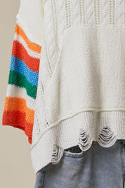 Pacific Coast Cable Knit Sweater With Scalloped Hem - Westly