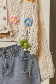 Painted Petals Crochet Cardigan - Westly