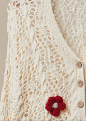 Painted Petals Crochet Cardigan - Westly