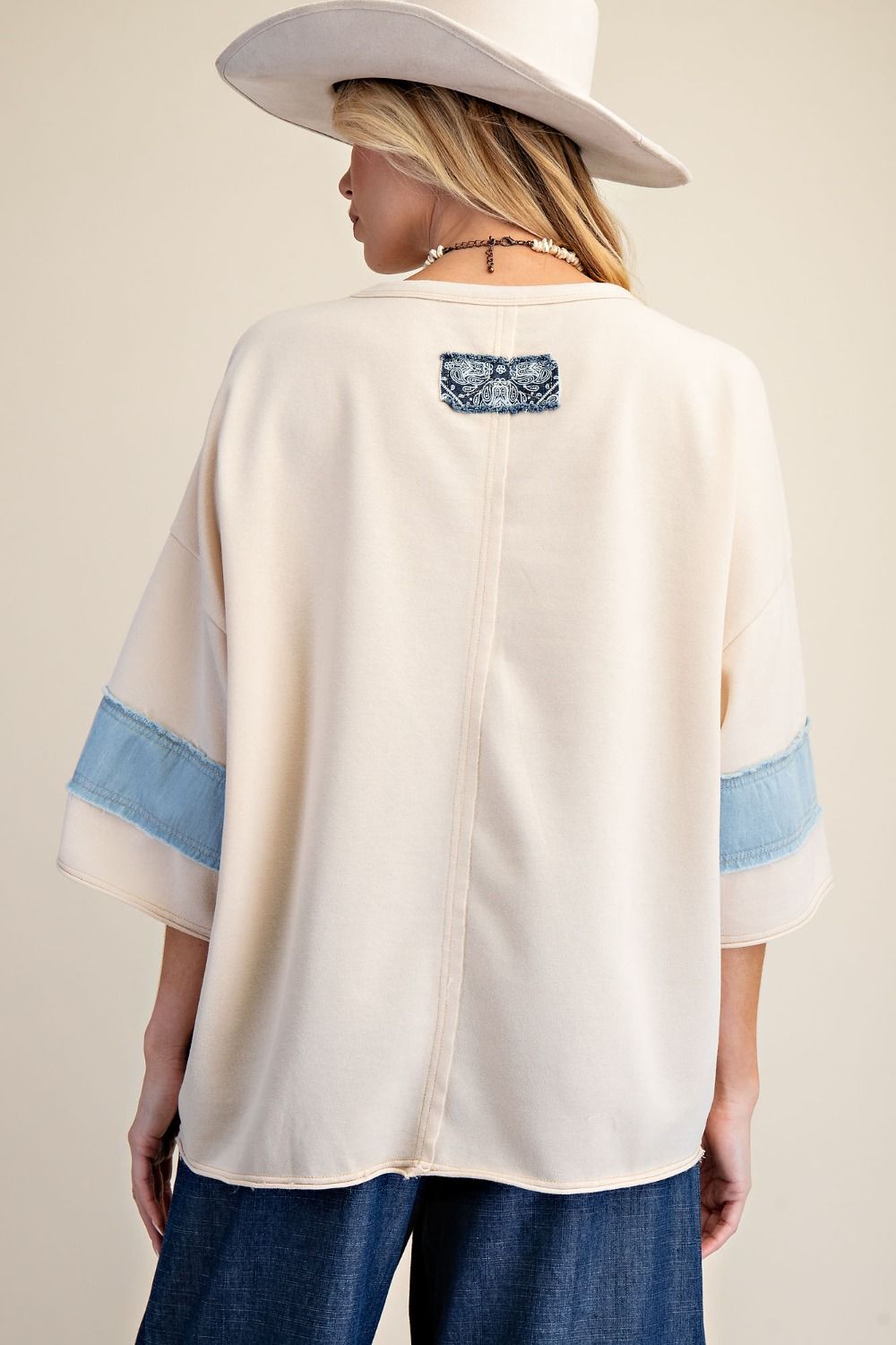 Paisley Daisy Washed Terry Top - Westly