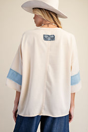Paisley Daisy Washed Terry Top - Westly