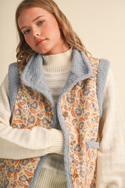 Paisley Passage Sherpa Lined Paisley Vest - Westly