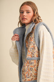 Paisley Passage Sherpa Lined Paisley Vest - Westly