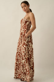 Palmera Tropical - Print Wide - Leg Jumpsuit - Westly