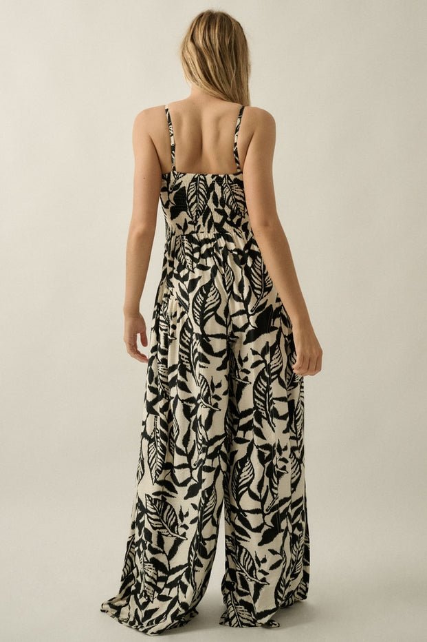 Palmera Tropical - Print Wide - Leg Jumpsuit - Westly