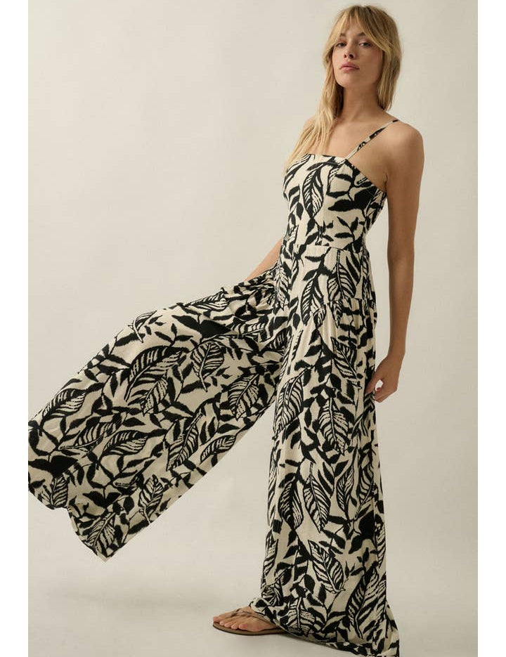 Palmera Tropical - Print Wide - Leg Jumpsuit - Westly