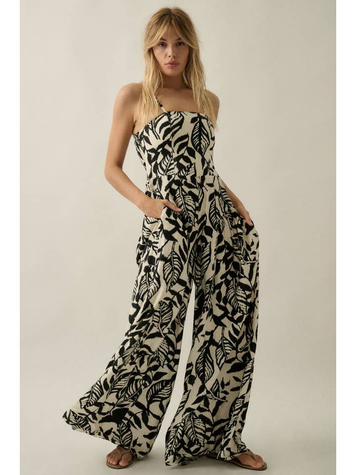 Palmera Tropical - Print Wide - Leg Jumpsuit - Westly