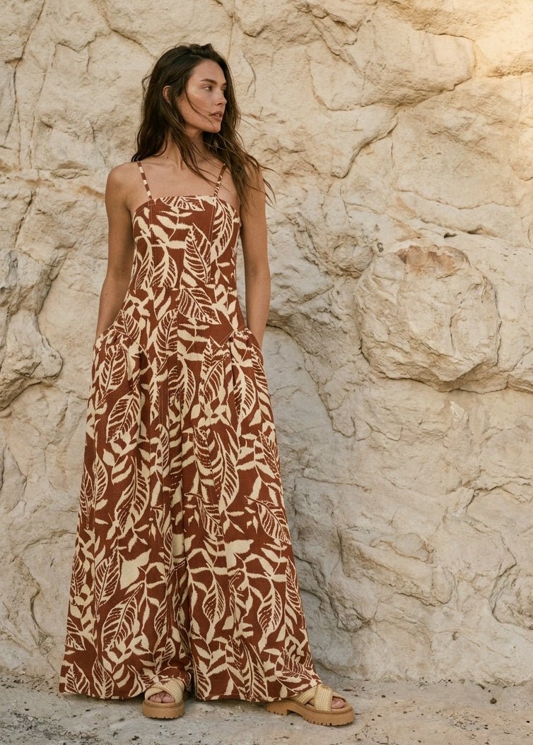 Palmera Tropical - Print Wide - Leg Jumpsuit - Westly