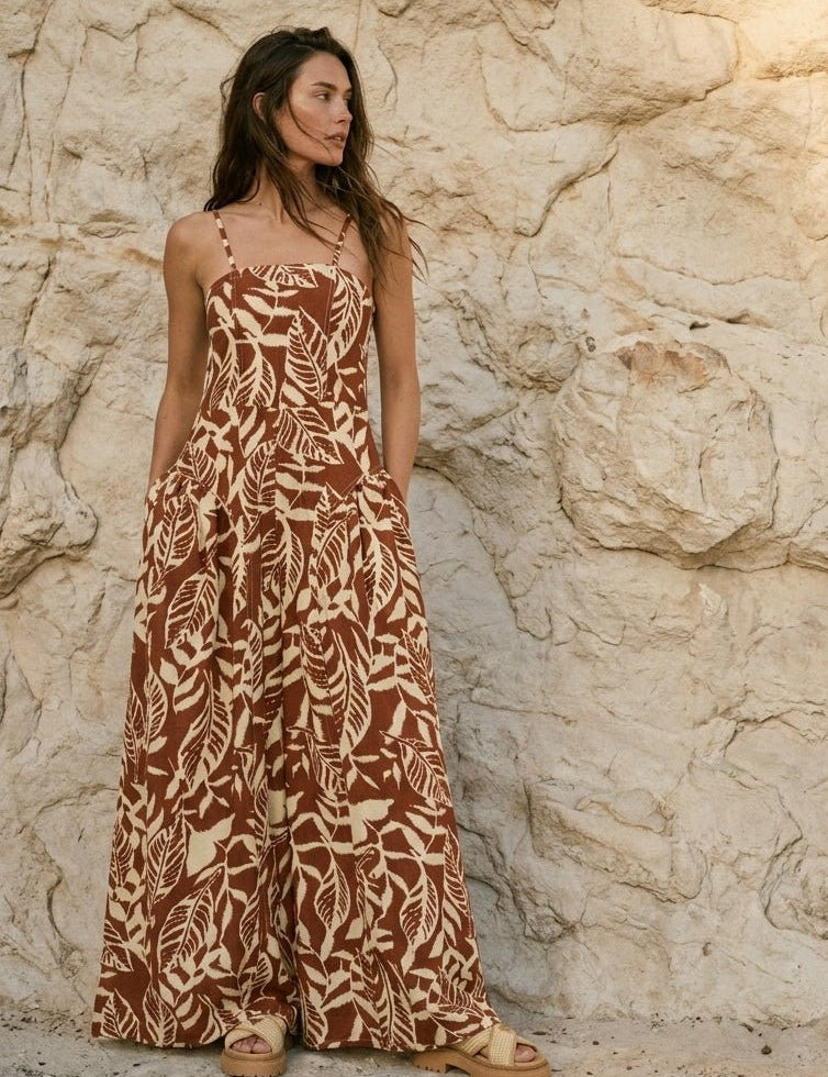 Palmera Tropical - Print Wide - Leg Jumpsuit - Westly
