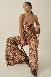 Palmera Tropical - Print Wide - Leg Jumpsuit - Westly