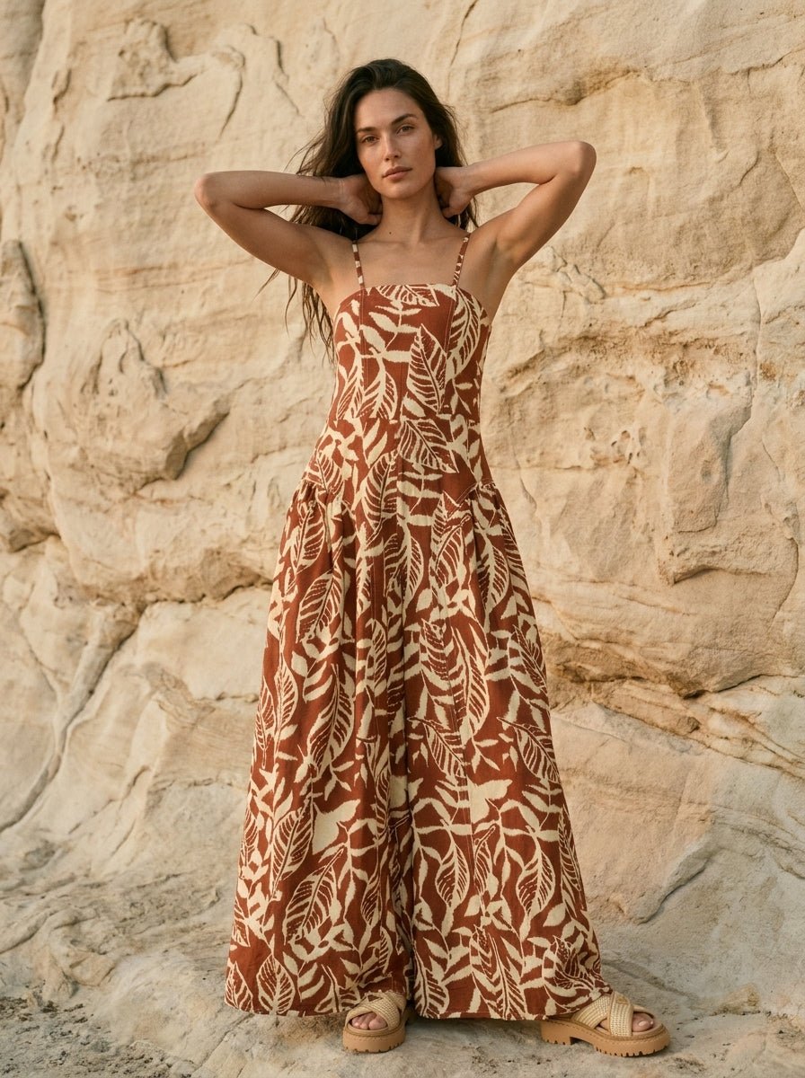 Palmera Tropical - Print Wide - Leg Jumpsuit - Westly