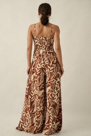 Palmera Tropical - Print Wide - Leg Jumpsuit - Westly