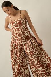 Palmera Tropical - Print Wide - Leg Jumpsuit - Westly
