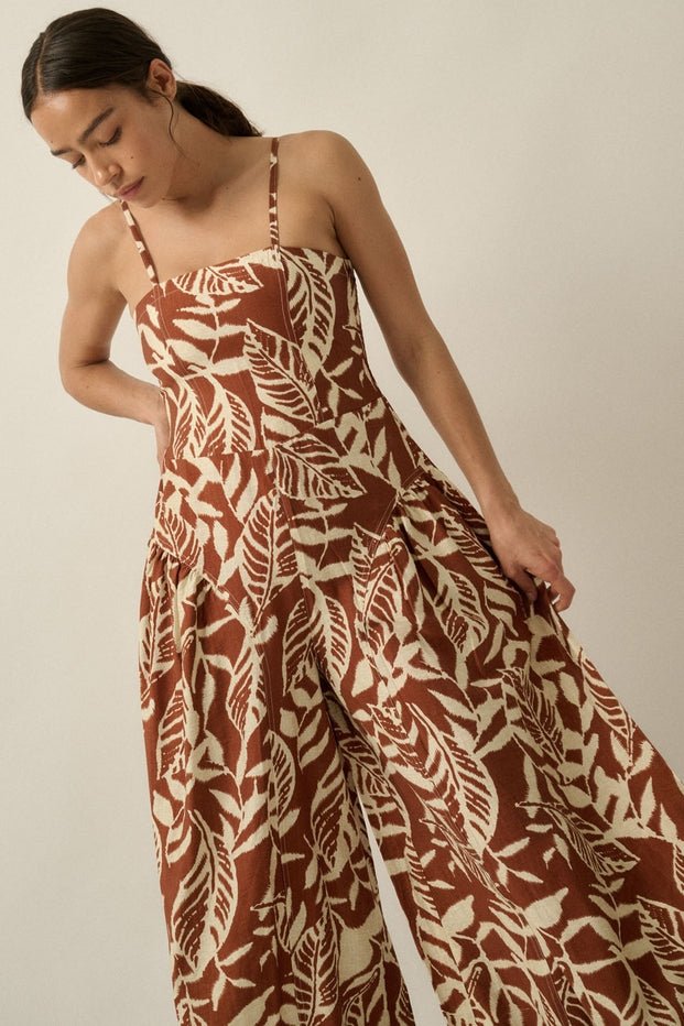 Palmera Tropical - Print Wide - Leg Jumpsuit - Westly