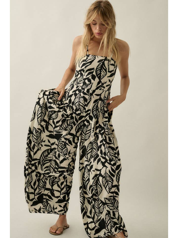 Palmera Tropical - Print Wide - Leg Jumpsuit - Westly