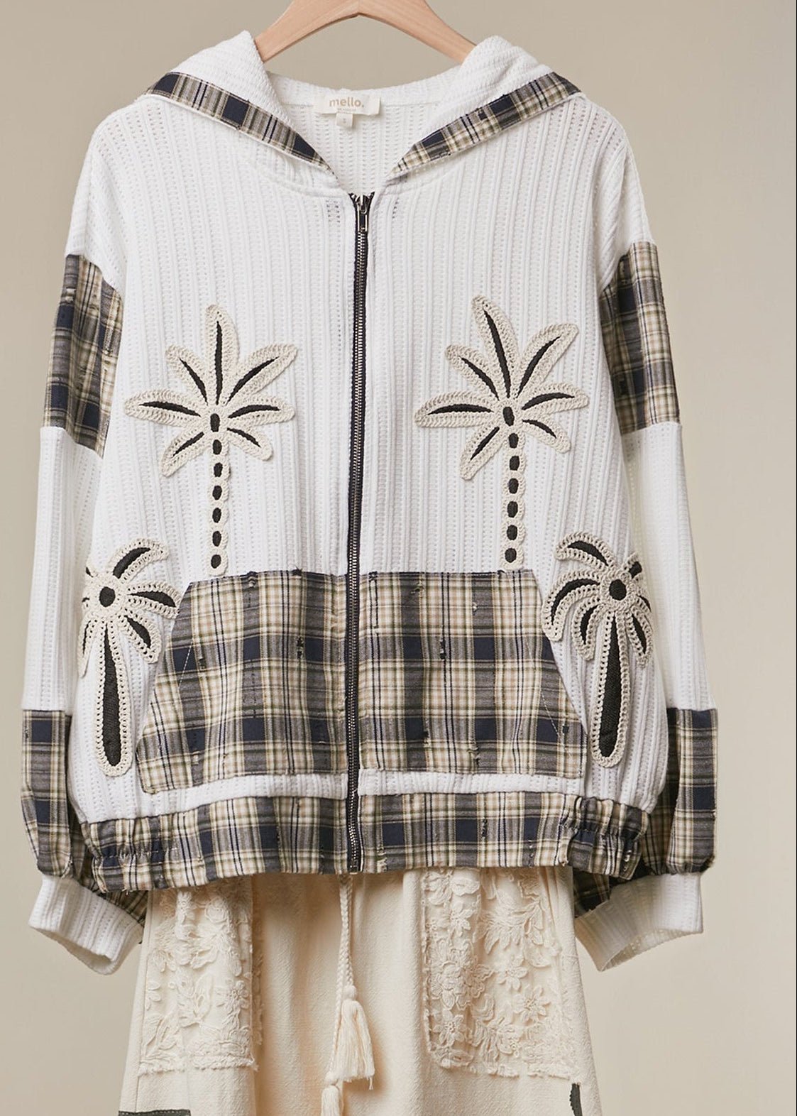 Palmetto Waffle Knit Zip - Up Hoodie - Westly