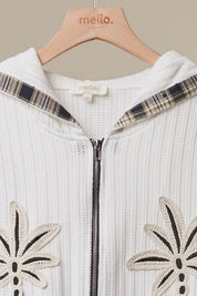 Palmetto Waffle Knit Zip - Up Hoodie - Westly