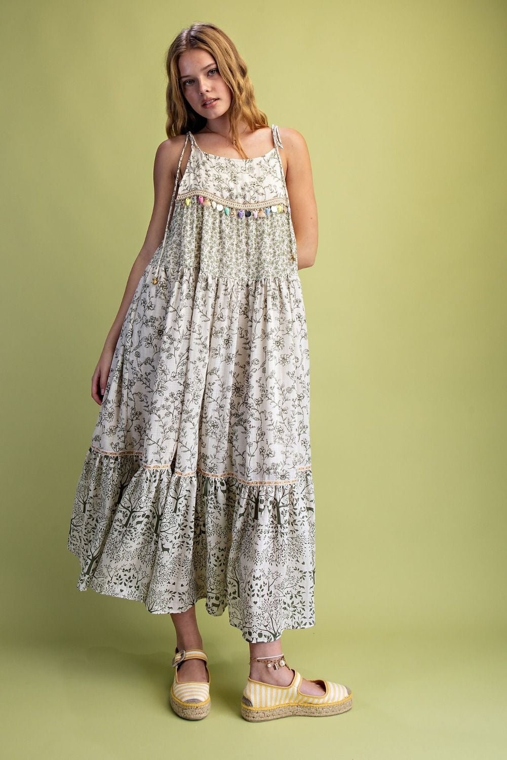 Paloma Printed Tiered Maxi Dress - Westly