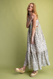 Paloma Printed Tiered Maxi Dress - Westly