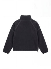 Parkside Sherpa Half-Zip Pullover - Black