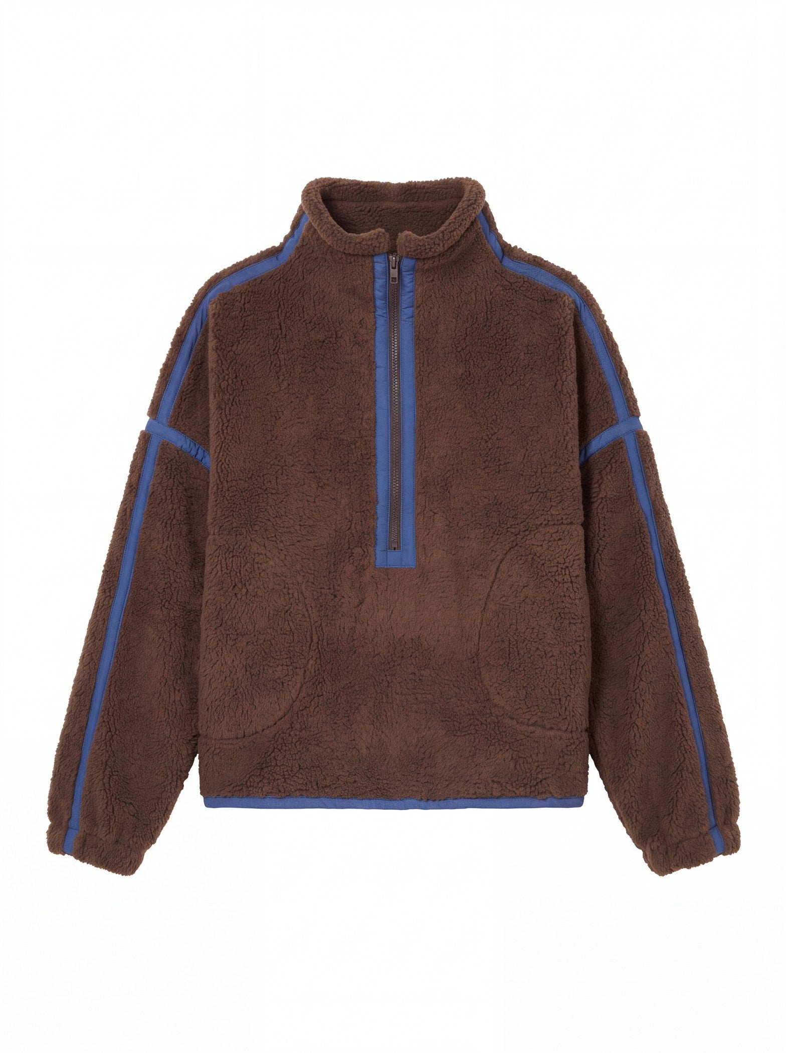 Parkside Sherpa Half-Zip Pullover - Brown
