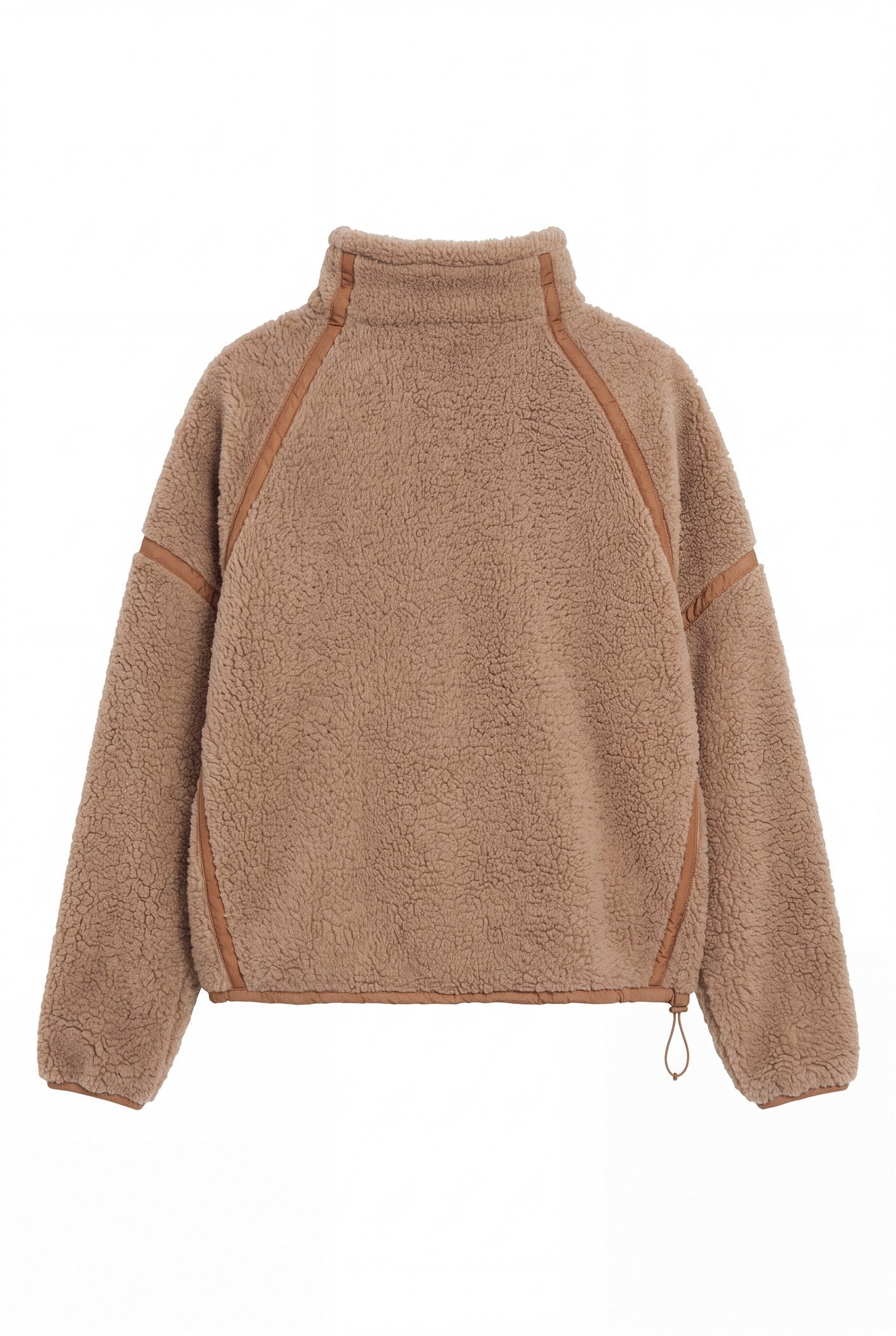 Parkside Sherpa Half-Zip Pullover - Taupe