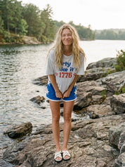 Party Like It's 1776 Oversized Graphic Tee - Westly