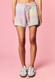 Pastel Parade Cardigan and Shorts Set - Westly