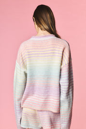 Pastel Parade Cardigan and Shorts Set - Westly