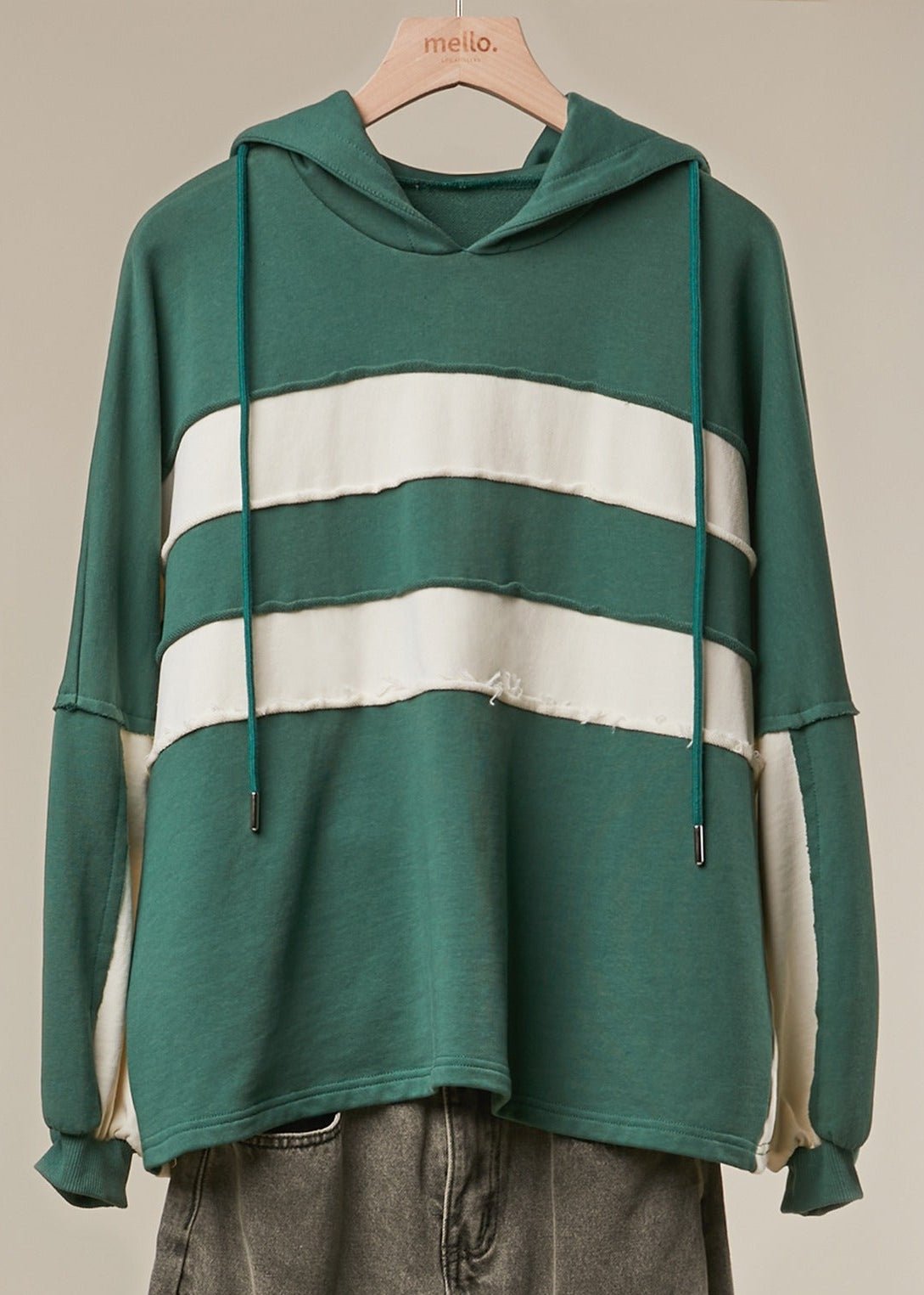Peace Offering Oversized Color Block Hoodie - Westly