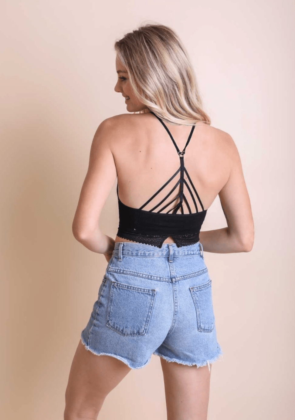 Penny High Neck Crochet Lace Bralette - Westly