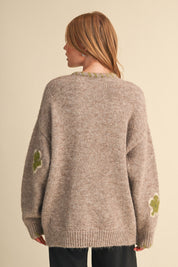 Petal Patches Blanket Stitch Floral Cardigan - Westly
